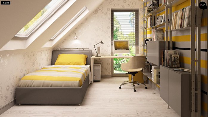 Проект дома U216 - 12 С мансардным этажом дома в Киеве