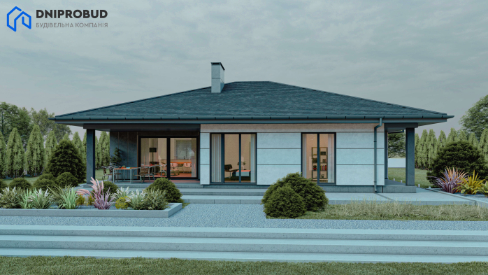 Проєкт будинку Db 34 - Одноповерхові дома у Києві