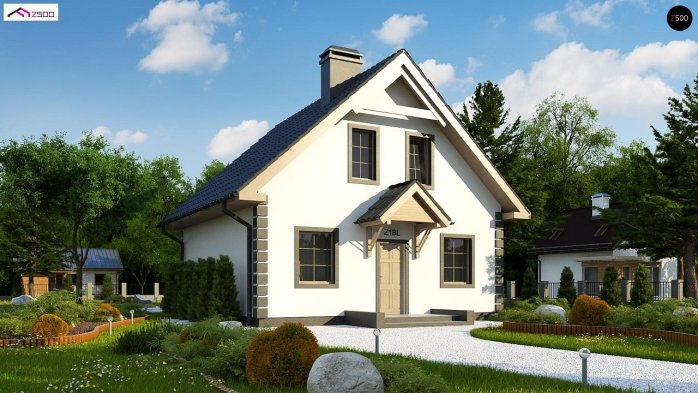 Проект дома U1 bl - 3 С мансардным этажом дома в Киеве