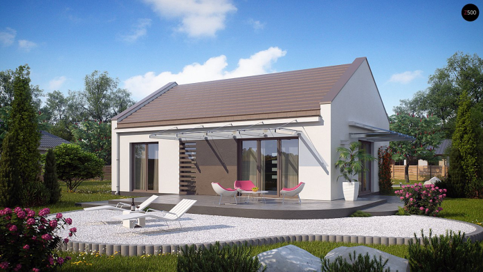 Проект дома U252 - 1 Одноэтажные дома в Киеве
