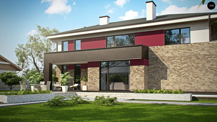 Проект дома Ux61 - 2 Двухэтажные дома в Киеве