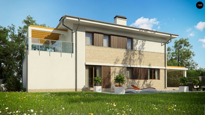 Проект дома Ux63 B+P - 3 Двухэтажные дома в Киеве