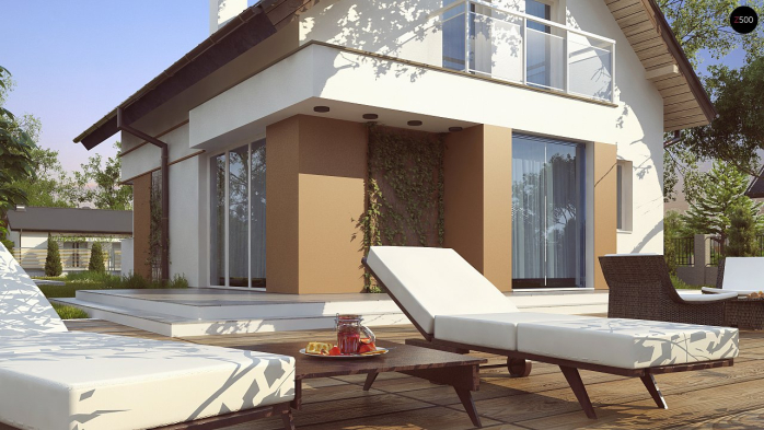 Проект дома U265 - 3 С мансардным этажом дома в Киеве