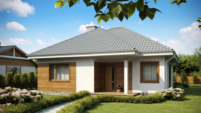 Проект дома U64 - 1 Одноэтажные дома в Киеве