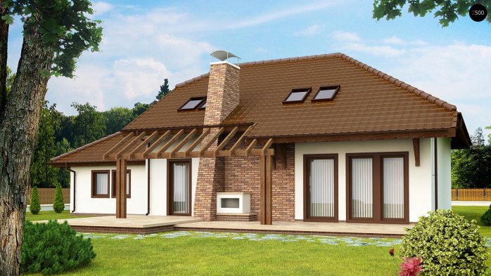 Проект дома U67 - 2 С мансардным этажом дома в Киеве