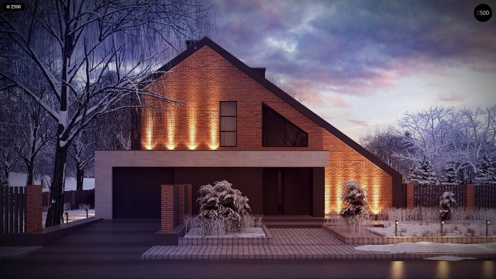 Проект дома Ux95 - 6 С мансардным этажом дома в Киеве