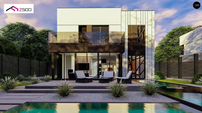 Проект дома Ux90 - 5 Двухэтажные дома в Киеве