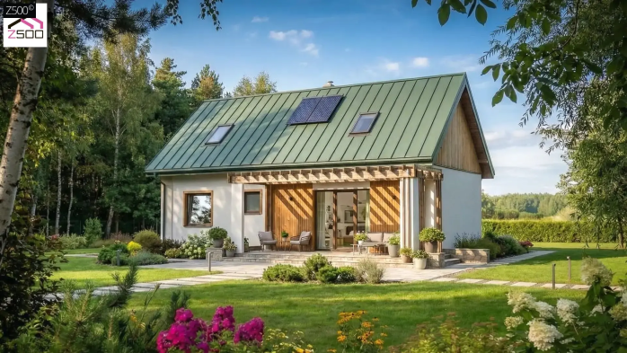 Проект дома U12 D A - 4 С мансардным этажом дома в Киеве