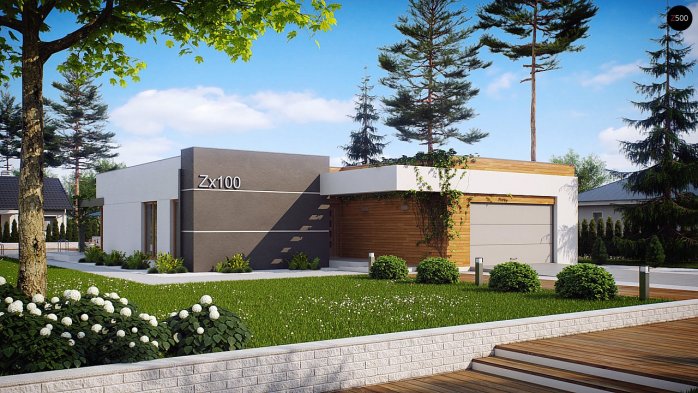 Проект дома Ux100 - 1 Одноэтажные дома в Киеве