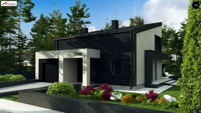 Проект дома U392 - 1 С мансардным этажом дома в Киеве