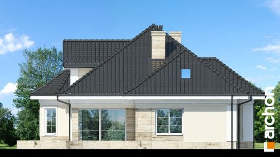 Проект дома Дом под юккой 4 - 6 С мансардным этажом дома в Киеве