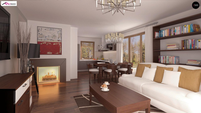 Проект дома U244 GP - 3 С мансардным этажом дома в Киеве