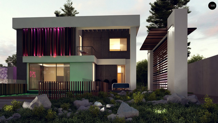 Проект дома Ux124 - 8 Двухэтажные дома в Киеве