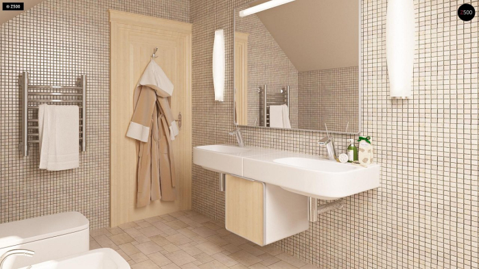 Проект дома U18 k - 19 С мансардным этажом дома в Киеве