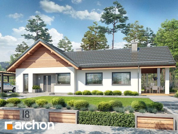 Проект дома Дом в мажанках - 2 Одноэтажные дома в Киеве