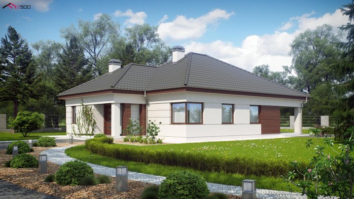 Проект дома U195 S - 1 Одноэтажные дома в Киеве