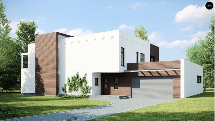 Проект дома Ux1 - 1 Двухэтажные дома в Киеве