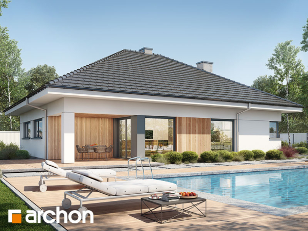 Проект дома Дом в ренклодах 4 - 2 Одноэтажные дома в Киеве