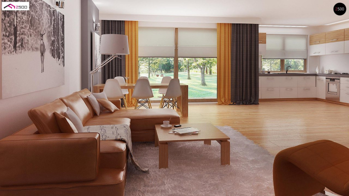 Проект дома U287 - 5 Одноэтажные дома в Киеве