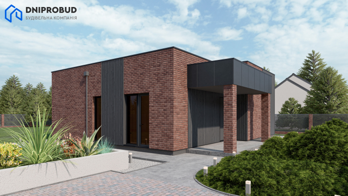 Проект дома Db 28 - 6 Одноэтажные дома в Киеве