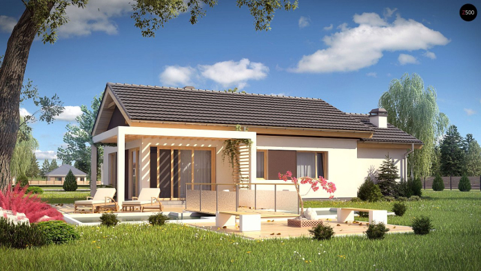 Проект дома U259 - 3 Одноэтажные дома в Киеве