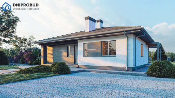 Проєкт будинку DB 45 - Одноповерхові дома у Києві