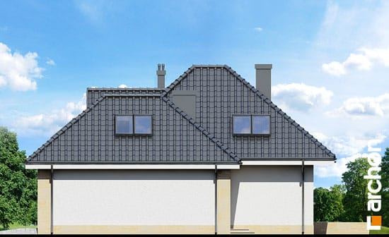 Проект дома Дом в рукколе (Г2H) - 4 С мансардным этажом дома в Киеве