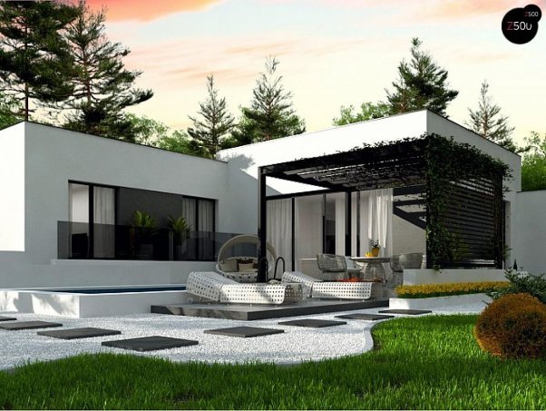 Проект дома Ux141 S - 1 Одноэтажные дома в Киеве