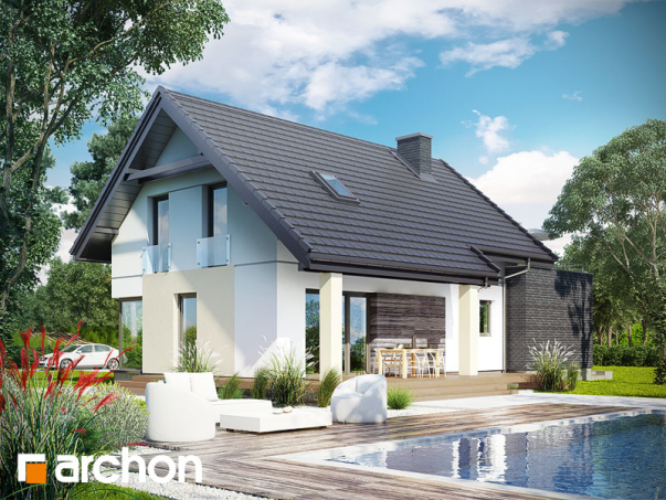 Проект дома Дом в цитринках - 2 С мансардным этажом дома в Киеве