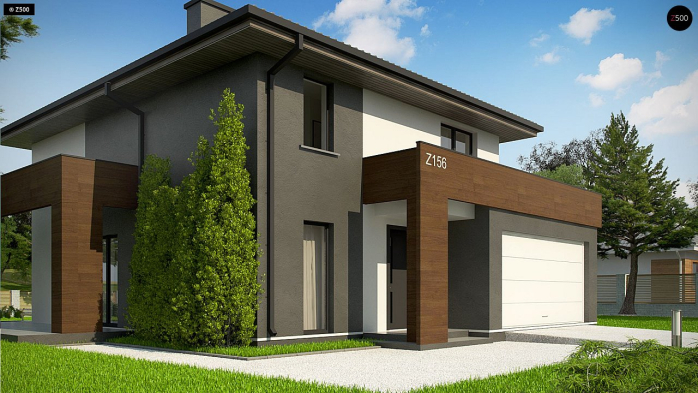 Проект дома U156 A minus - 6 Двухэтажные дома в Киеве