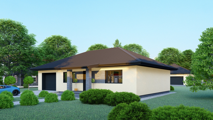 Проєкт будинку DBT 374 - Одноповерхові дома у Києві
