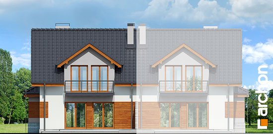 Проект дома Дом в клематисах 9 (БT) вер.2 - 6 С мансардным этажом дома в Киеве