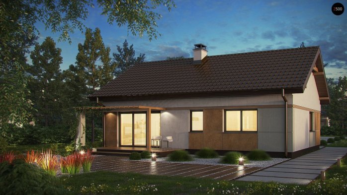 Проект дома U253 - 4 Одноэтажные дома в Киеве