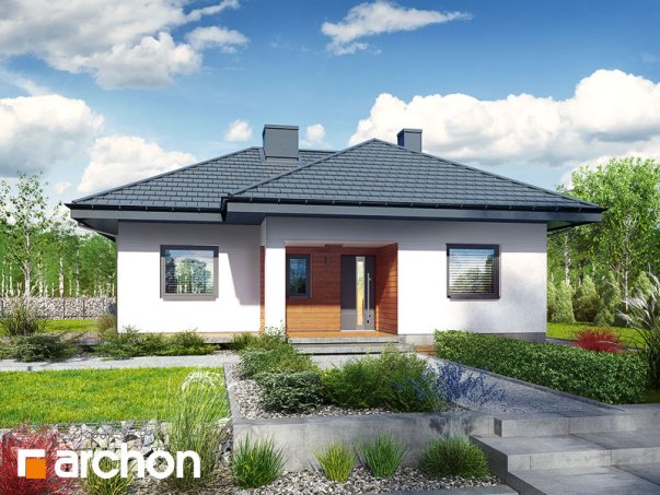 Проект дома Дом в коштелях - 2 Одноэтажные дома в Киеве