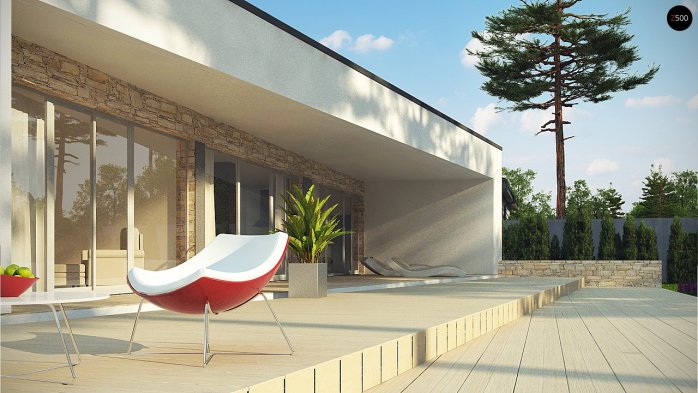 Проект дома Ux71 - 7 Одноэтажные дома в Киеве