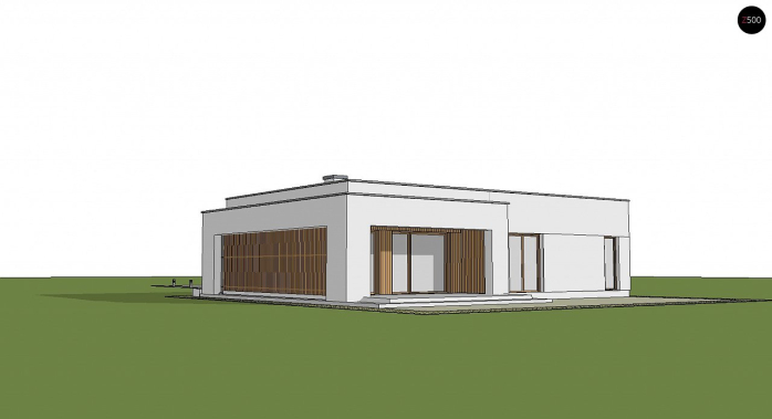 Проект дома Ux102 bG - 2 Одноэтажные дома в Киеве