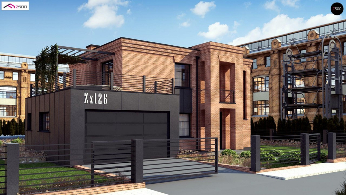 Проект дома Ux126 - 1 Двухэтажные дома в Киеве