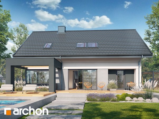 Проект дома Дом в сорго - 1 С мансардным этажом дома в Киеве