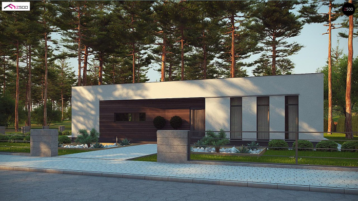 Проект дома Ux80 - 1 Одноэтажные дома в Киеве