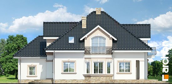 Проект дома Дом в кокосах (Г) вер.2 - 4 С мансардным этажом дома в Киеве