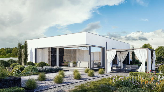 Проект дома Ux88 A - 2 Одноэтажные дома в Киеве