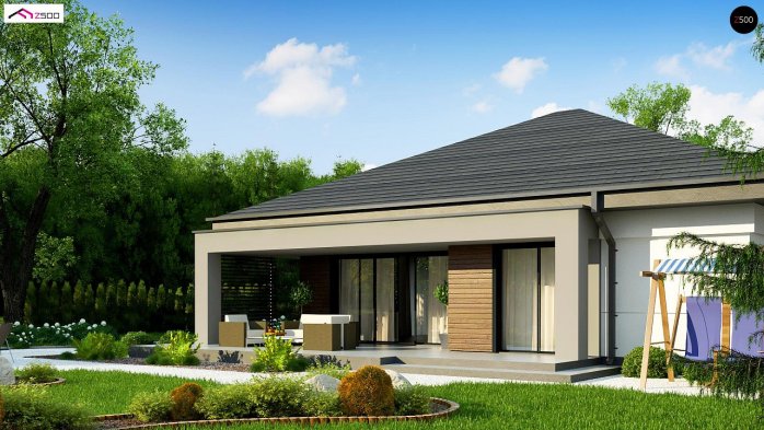 Проект дома U377 B - 5 Одноэтажные дома в Киеве