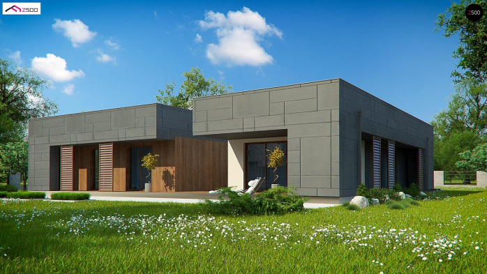Проект дома Ux118 - 6 Одноэтажные дома в Киеве