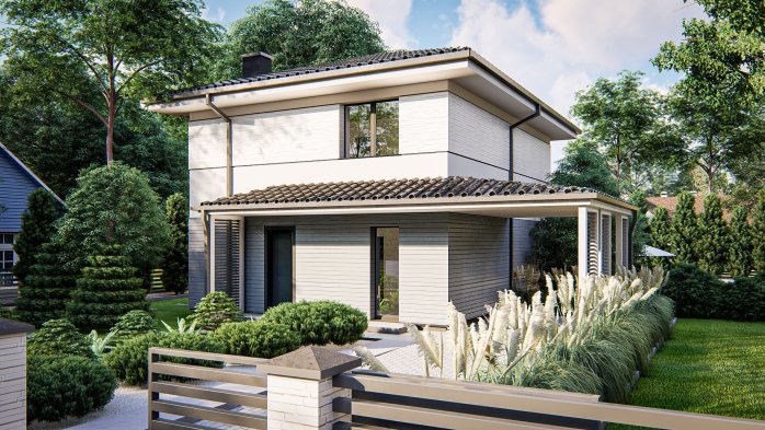 Проект дома U438 - 3 Двухэтажные дома в Киеве