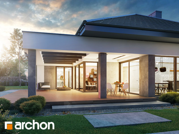 Проект дома Дом в подснежниках 7 (Г2) - 1 Одноэтажные дома в Киеве