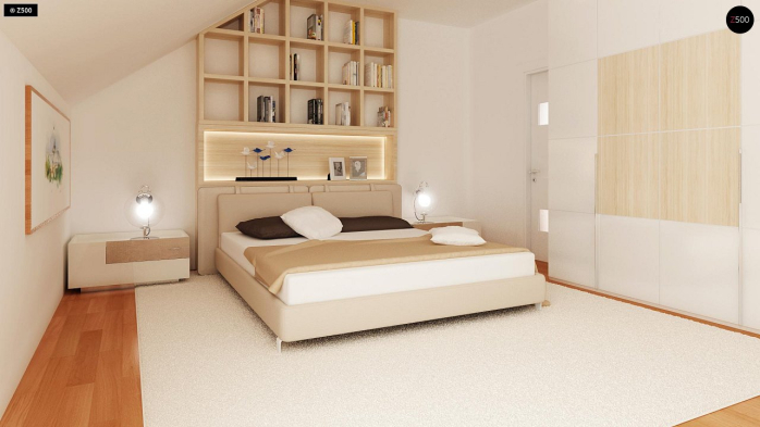 Проект дома Ub4 - 14 С мансардным этажом дома в Киеве