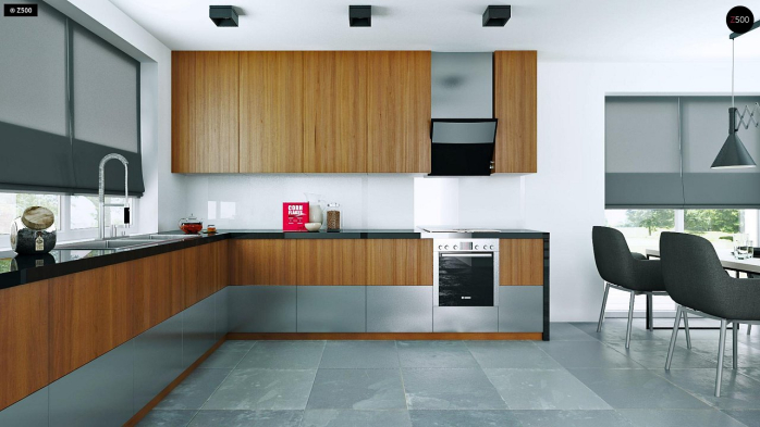 Проект дома U283 - 7 С мансардным этажом дома в Киеве