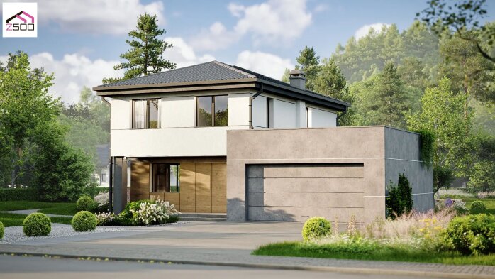 Проект дома U487 - 1 Двухэтажные дома в Киеве