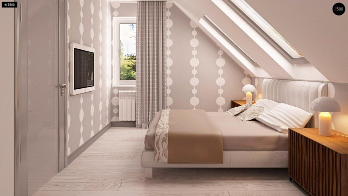 Проект дома U216 - 15 С мансардным этажом дома в Киеве