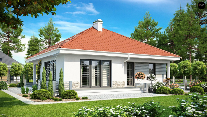 Проект дома U141 - 2 Одноэтажные дома в Киеве